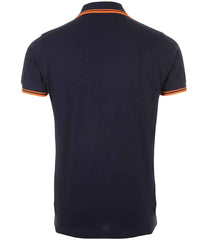 10577 French Navy/Neon Orange Back