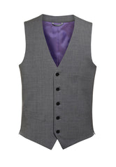 Brook Taverner Busso Waistcoat | Charcoal Pinstripe