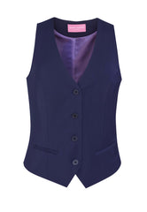 Brook Taverner Scapoli Waistcoat | Charcoal Pinstripe