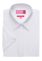 Brook Taverner Ozzero Blouse | White Herringbone