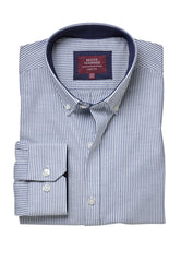 Brook Taverner Lawrence Shirt | Grey Strp.
