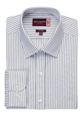 Brook Taverner Rufina Shirt | Blue/White Stripe