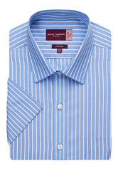 Brook Taverner Roccella Shirt | Blue/White Stripe