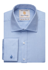 Brook Taverner Andora Shirt | White Herringbone