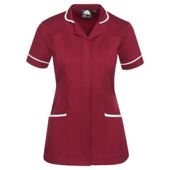 Florence Classic Tunic | Maroon-White