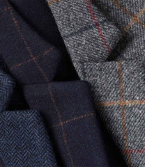 BK521 navy check Detail
