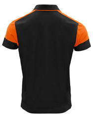 Printer Prime Polo Shirt | Black & Orange