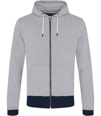 EA051 Heather Grey/Navy Front