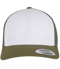 F6606CF Moss Green/White/Olive Green Front
