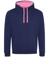 JH003 Oxford Navy/Candyfloss Pink Front