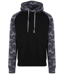 JH009 Solid Black/Black Camo Front