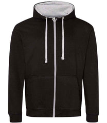 JH053 Jet Black/Heather Grey Front