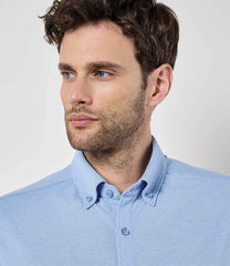 K143 Light Heather Blue Model