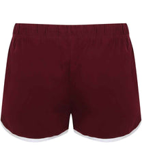 SK69 Burgundy/white Back