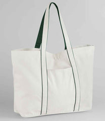 W952 Soft White/Bottle Green Front