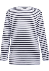 Brook Taverner Amos Breton Top | White/Navy