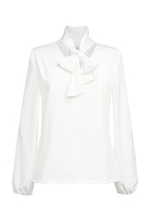 Brook Taverner Andria Blouse | White