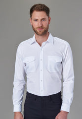 Brook Taverner Ares Pilot Shirt | White