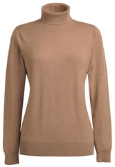 Brook Taverner Athens Rollneck Jumper | Taupe