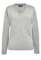 Brook Taverner Atlanta V-neck Jumper | Navy