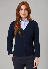 Brook Taverner Augusta V-neck Cardigan | Charcoal