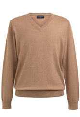 Brook Taverner Berlin V-Neck Jumper | Charcoal