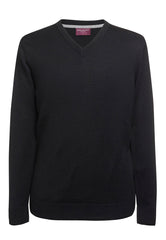 Brook Taverner Boston V-neck Jumper | Silver