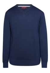 Brook Taverner Boston V-neck Jumper | Black
