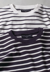 Brook Taverner Edmund Breton Top | White/Navy