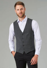 Brook Taverner Busso Waistcoat | Grey Check