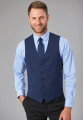 Brook Taverner Busso Waistcoat | Navy Check