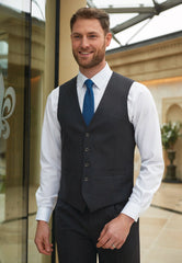 Brook Taverner Capital Waistcoat | Charcoal
