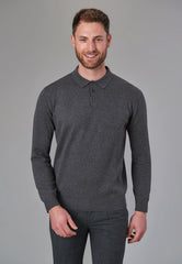 Brook Taverner Casper Knit Polo | Navy