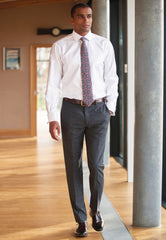 Brook Taverner Cassino Trouser | Navy Check
