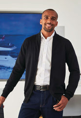 Brook Taverner Columbus Full Zip Cardigan | Navy