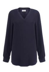 Brook Taverner Como Blouse | Navy