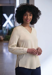 Brook Taverner Como Blouse | White