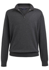 Brook Taverner Copenhagen 1/4 Zip Jumper | Navy