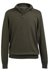 Brook Taverner Copenhagen 1/4 Zip Jumper | Black