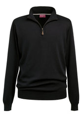 Brook Taverner Dallas 1/4 zip Jumper | Black
