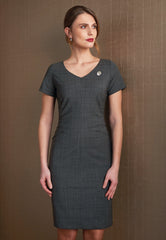 Brook Taverner Diamante Dress | Navy Check
