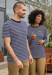 Brook Taverner Edmund Breton Top | White/Navy