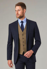 Brook Taverner Emilio Waistcoat | Grey Check