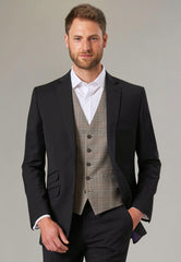Brook Taverner Emilio Waistcoat | Green Chk