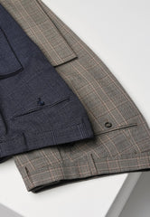 Brook Taverner Fabian Trouser | Navy Check