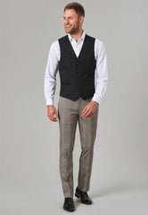 Brook Taverner Fabian Trouser | Navy Check