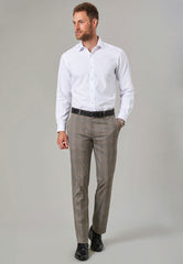 Brook Taverner Fabian Trouser | Grey Check