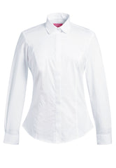 Brook Taverner Franca Blouse | White with front panel design