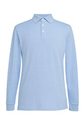 Brook Taverner Frederick Premium Cotton Polo | Sky Marl