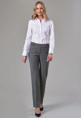 Brook Taverner Genoa Trouser | Mid Blue